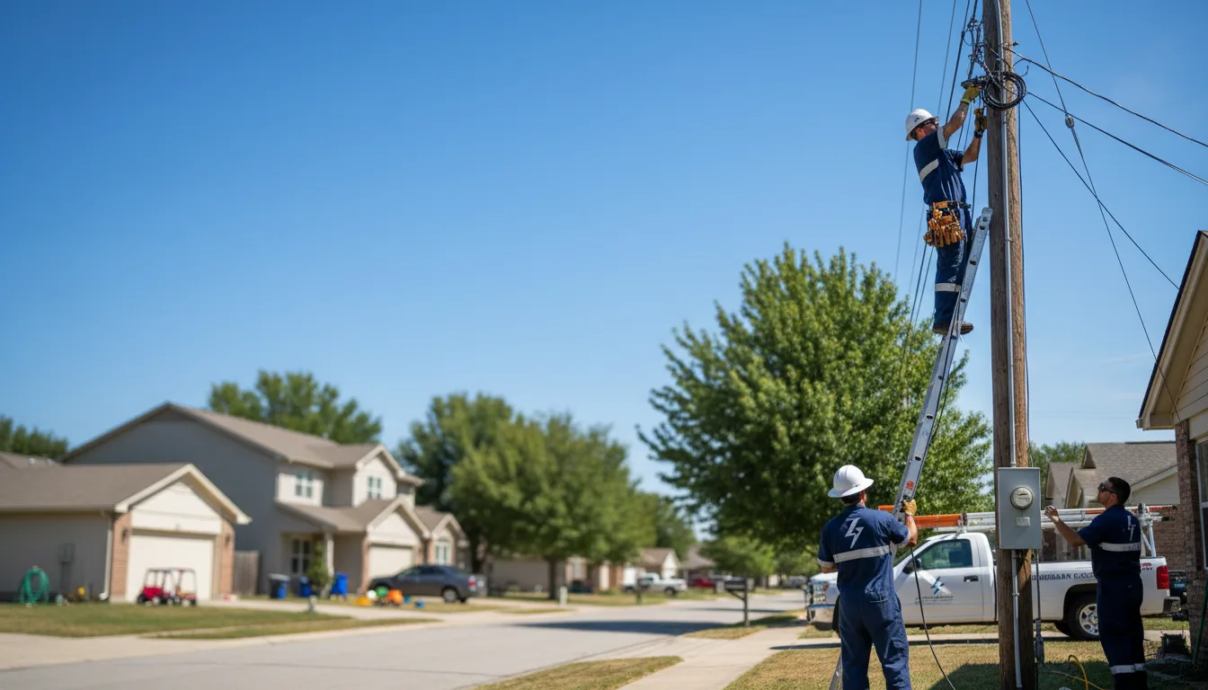 Residential electrician providing installation services in Lehigh Acres, FL